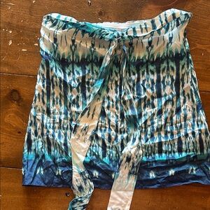 Banana Republic Blue and White Strapless Top